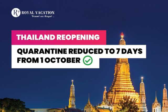 Quarantine Reduced to 7 Days in Thailand