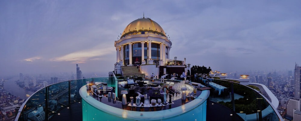 sky bar dome and outdoor seating