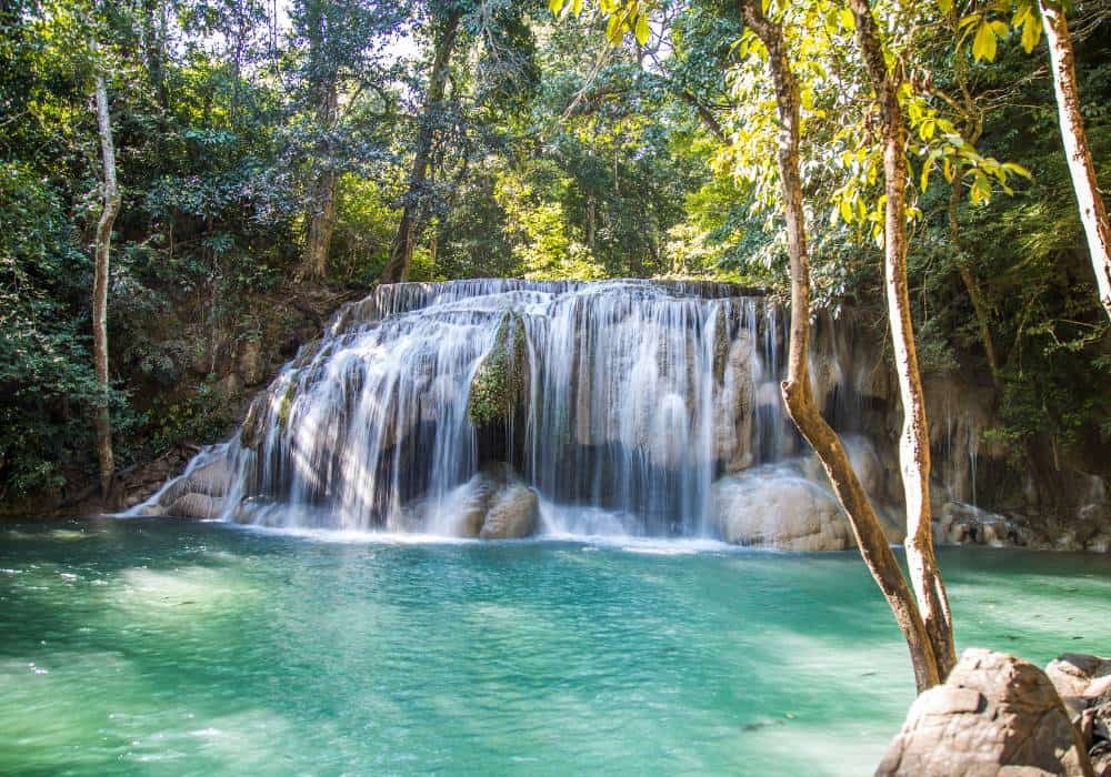 erawan waterfall kanchanaburi thailand bangkok day trips