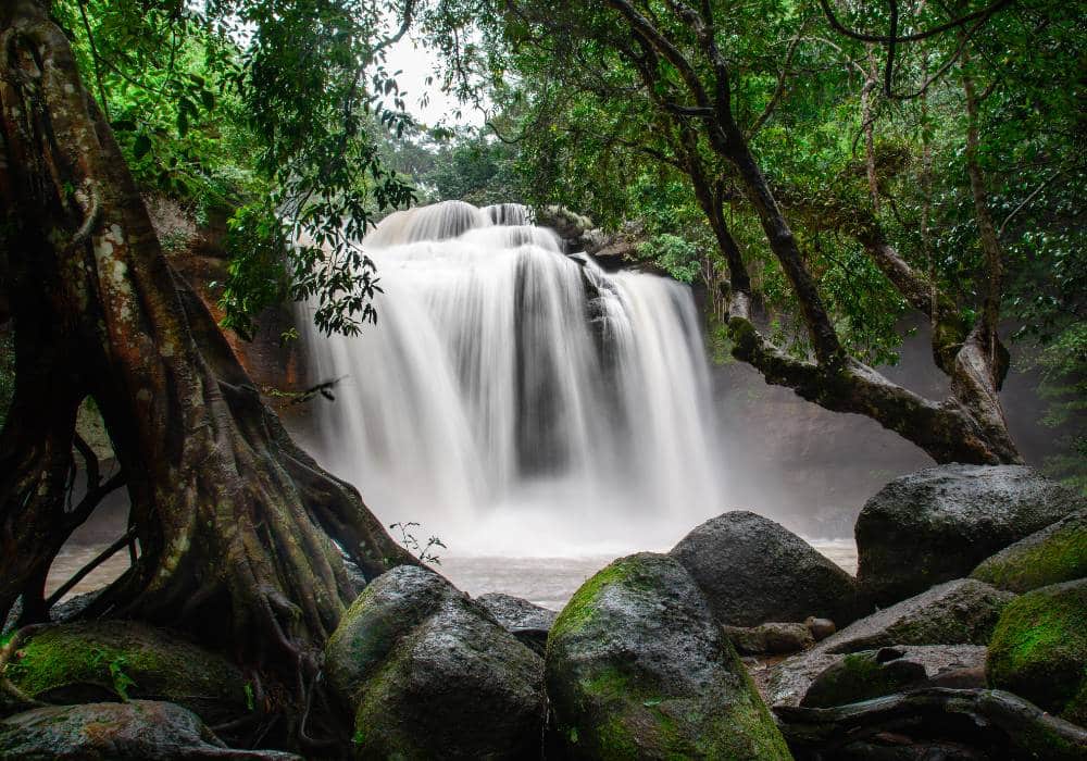 haew suwat waterfall khao yai national park thailand nature