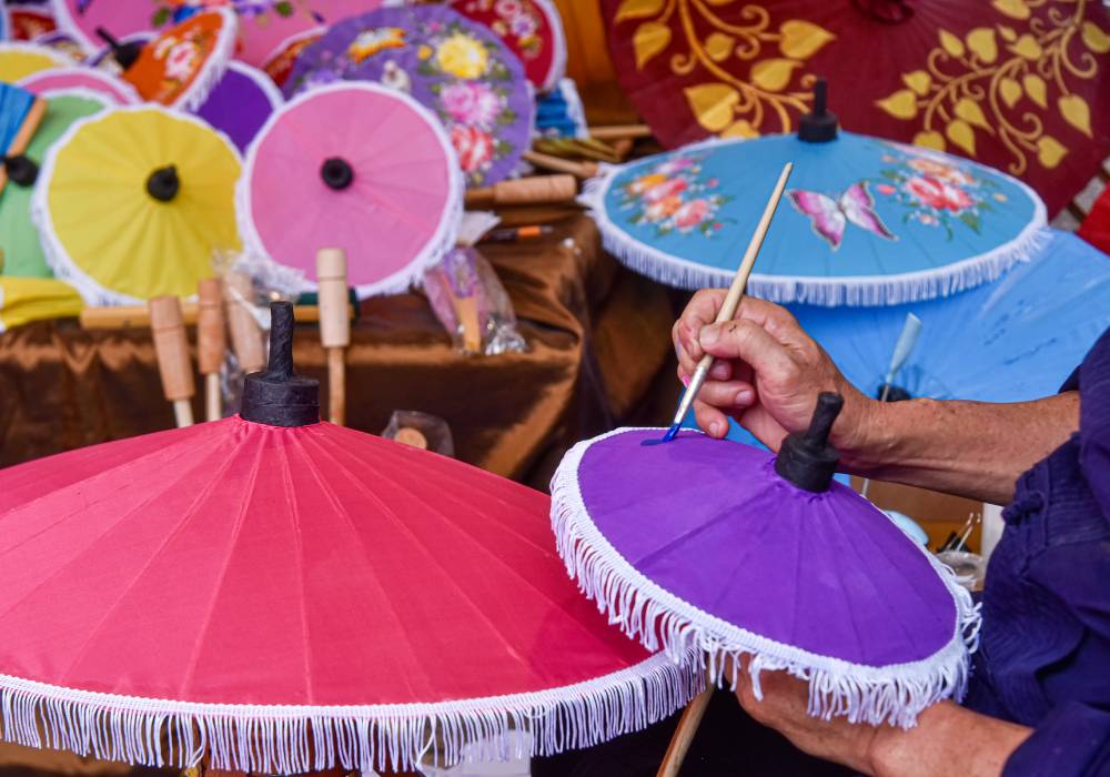 Bo Sang Umbrella Village near chiang mai